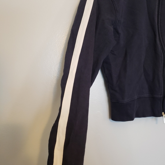 Ralph Lauren Sport Cropped Navy & White Zip Up Jacket - Picture 4 of 7